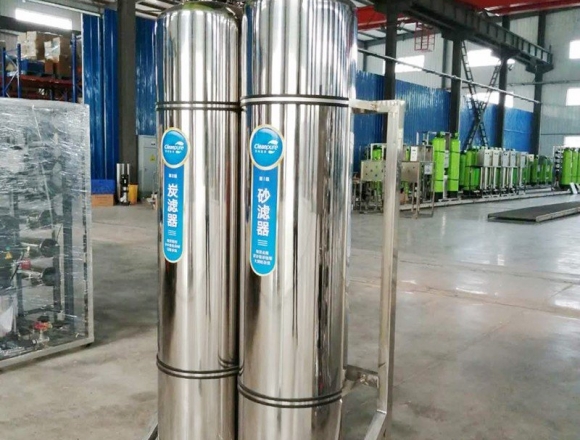 口罩廠0.5噸雙級反滲透純化水、純凈水設(shè)備